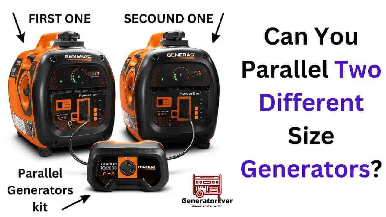 Can You Parallel Two Different Size Generators