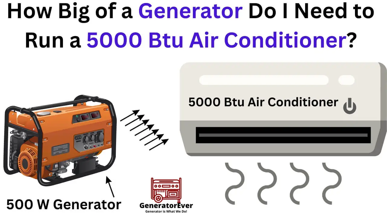 How Big of a Generator Do I Need to Run a 5000 Btu Air Conditioner