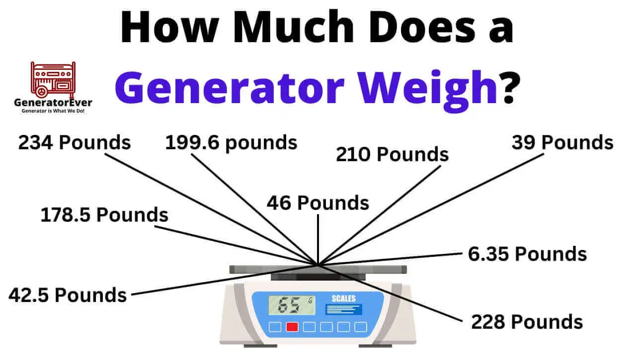 how much does a generator weigh