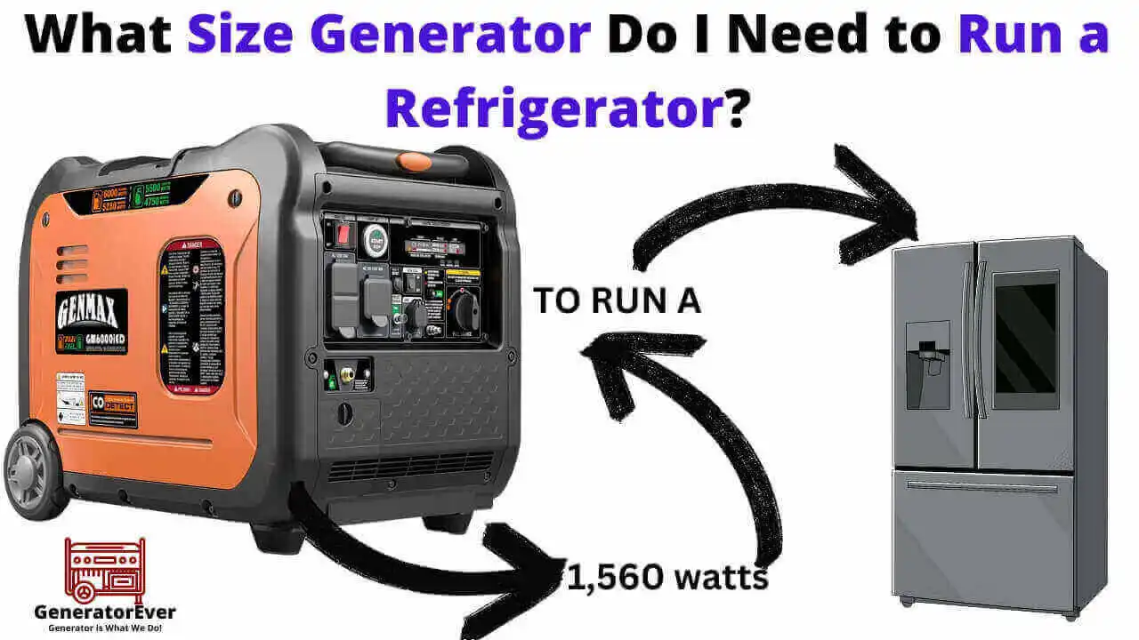 What Size Generator Do I Need To Run A Refrigerator?